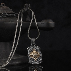 Silver necklace "Lilium" - 276