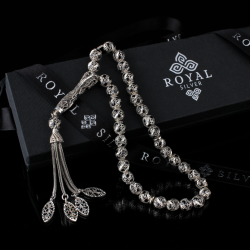 Exclusive Silver rosary 'Black' - 453