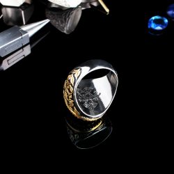 Silver ring - Black(motif) - 135SA